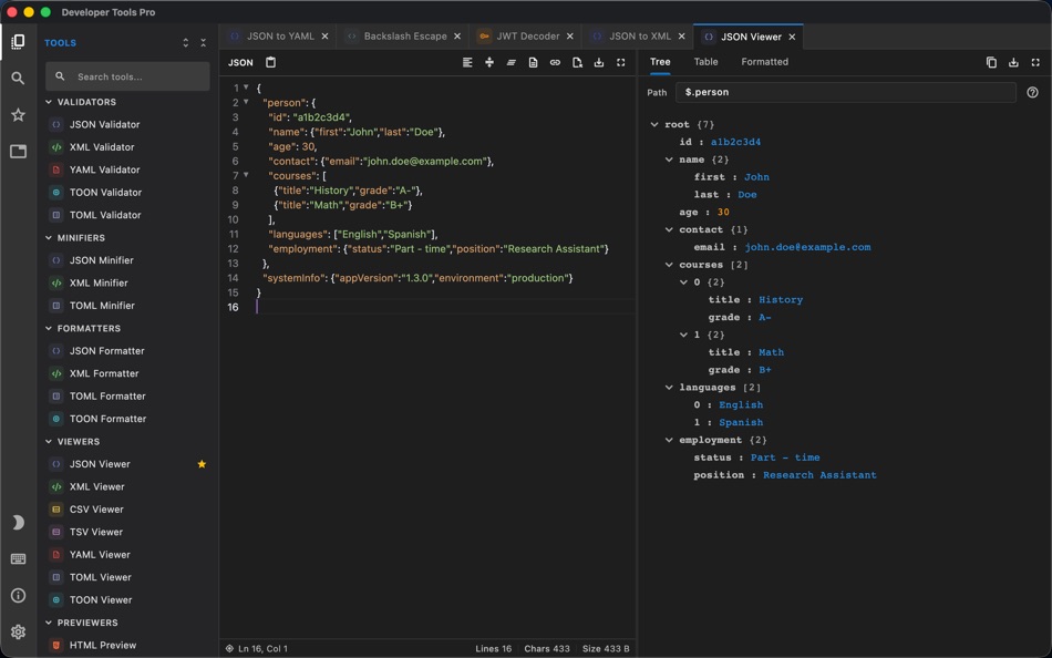 #3. Developer Tools Pro (macOS) Por: Mohammed Aadhil