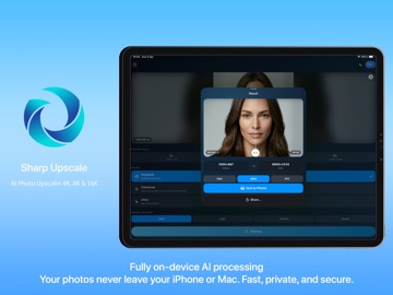 SharpUpscale:AI Photo Upscaler iPad screenshot