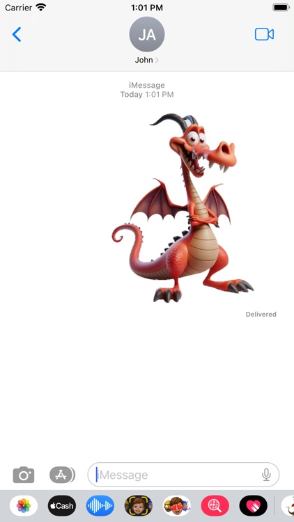 Goofy Dragon Stickers screenshot-3