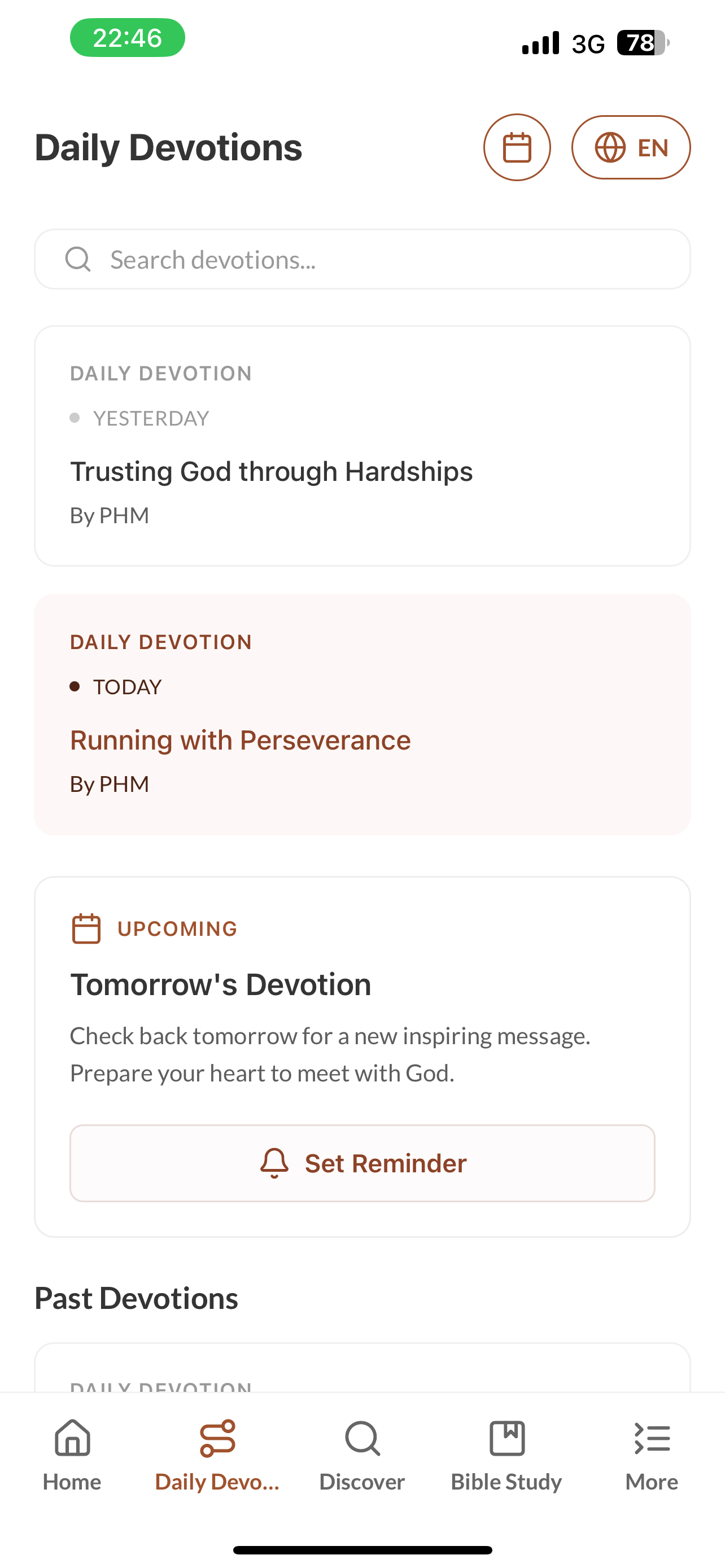 PHM Devotional