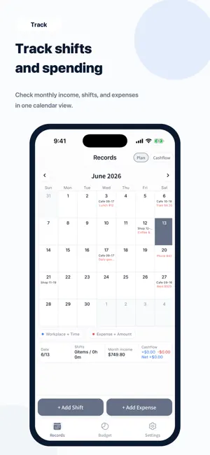 Budget & Shifts ShiftPay screenshot 3