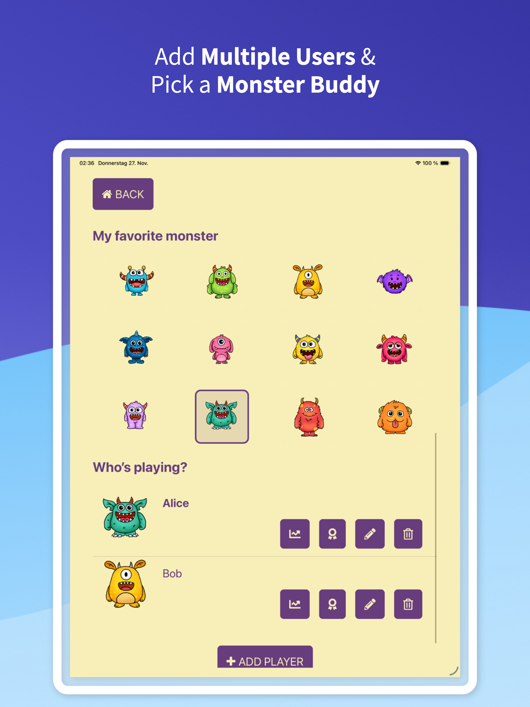 Monsty: Practice Times Tables