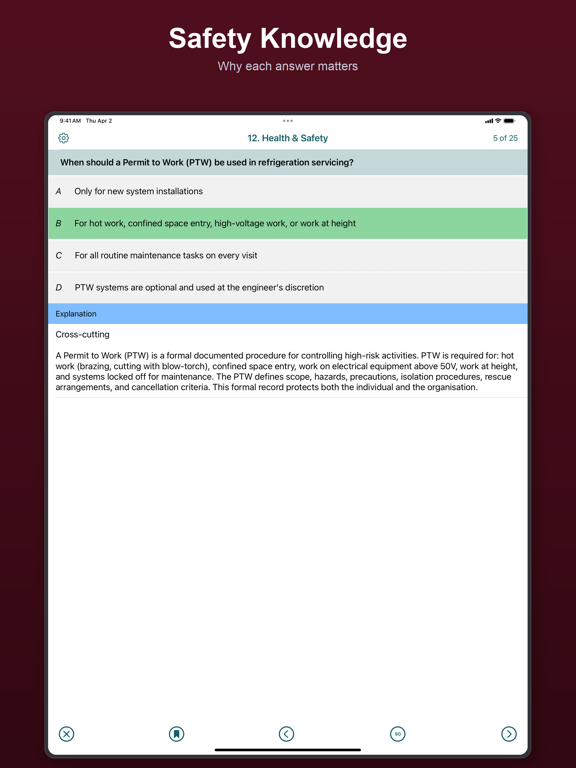 F-Gas Pro - Certification Exam iPad screenshot