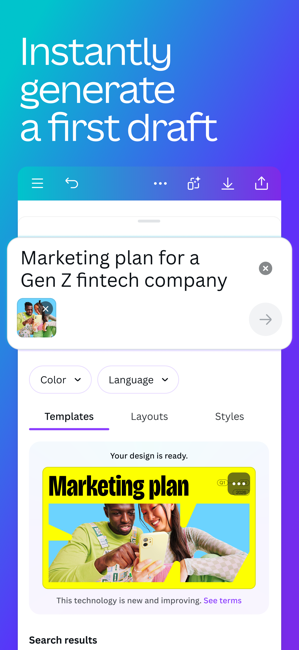 Canva: AI Video & Photo Editor Screenshot