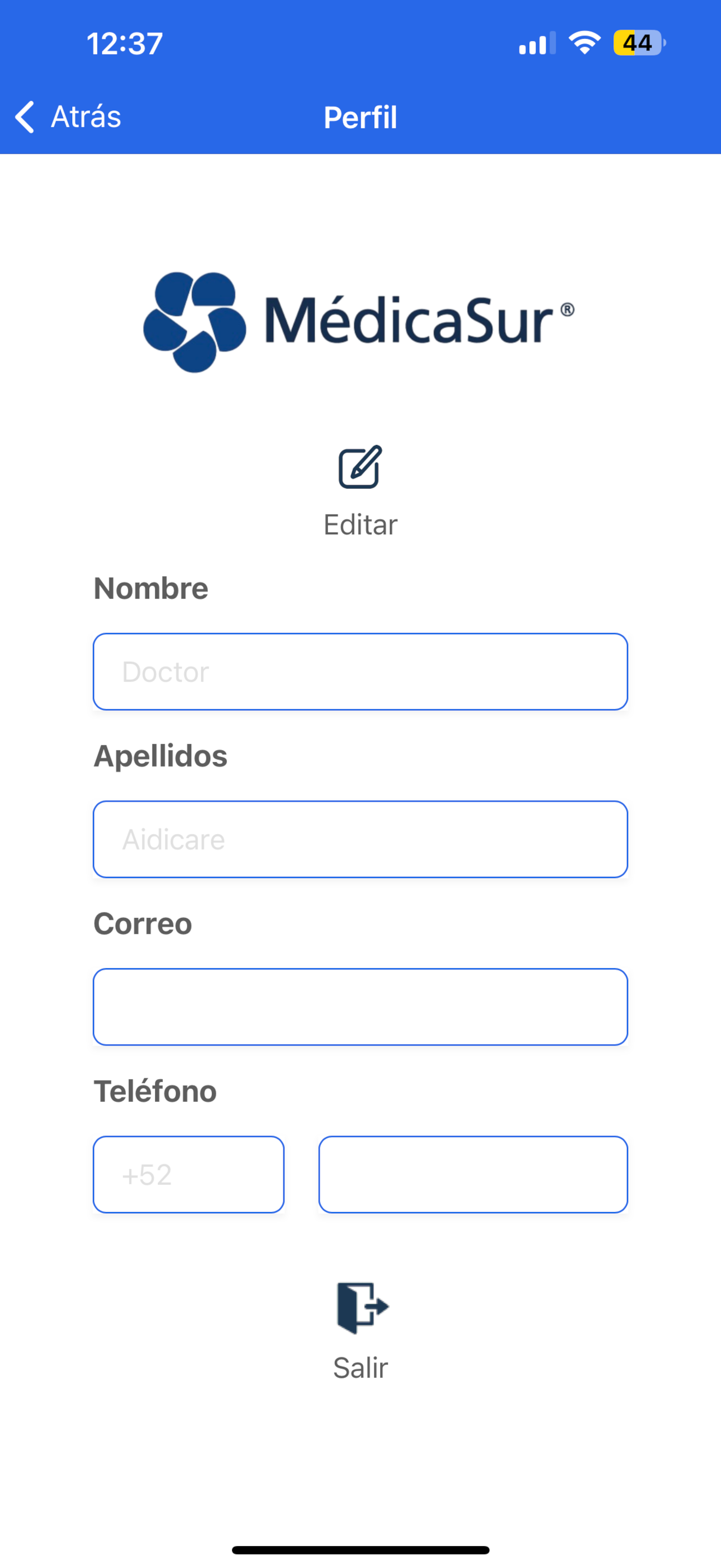 Expediente Clínico Médica Sur