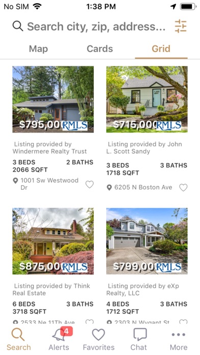 Portland Home Search Screenshot