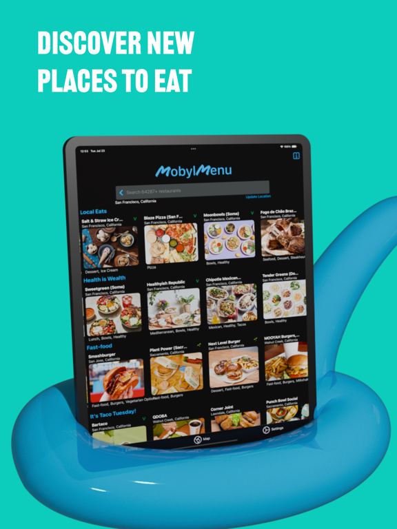 Contxt: Find Food Near Me iPad screenshot 1 - Food & Drink app