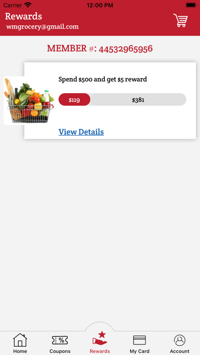 WM Grocery Screenshot