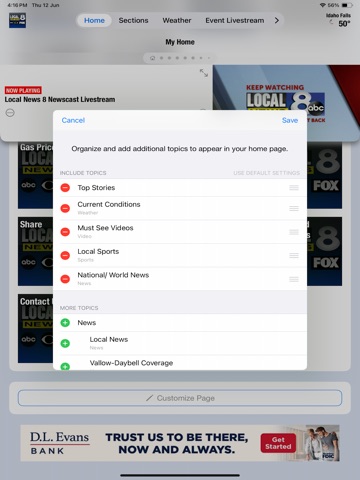 KIFI Idaho Falls News iPad screenshot
