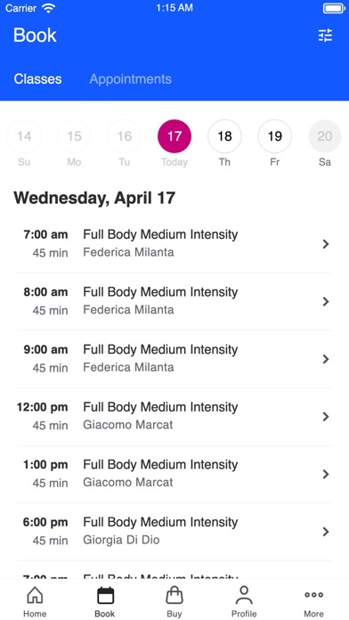 BOSSY Fitness Club Screenshot