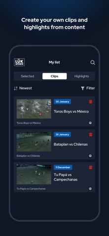 Luk Sports screenshot