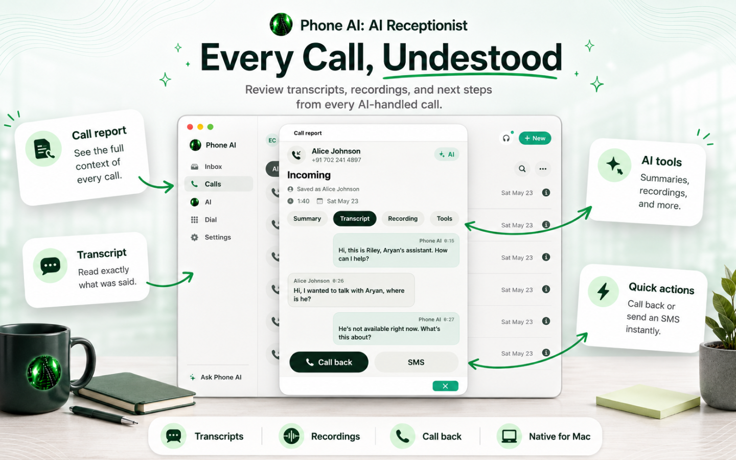 Phone AI: Your AI Receptionist