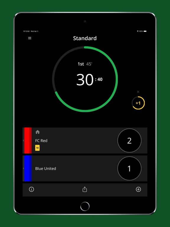 Match Keeper iPad screenshot 1 - Sports app