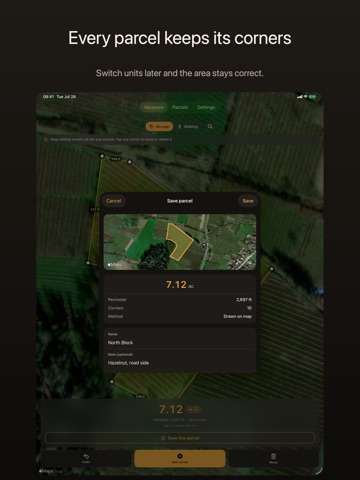 LandMeter: Field Area GPS iPad screenshot
