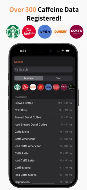 CaffeineLog - Track Caffeine screenshot 2