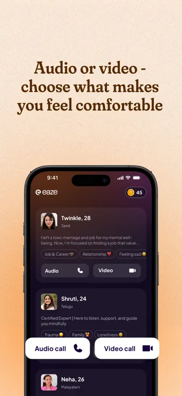 Eaze App: Talk & Feel better screenshot 3 of 4