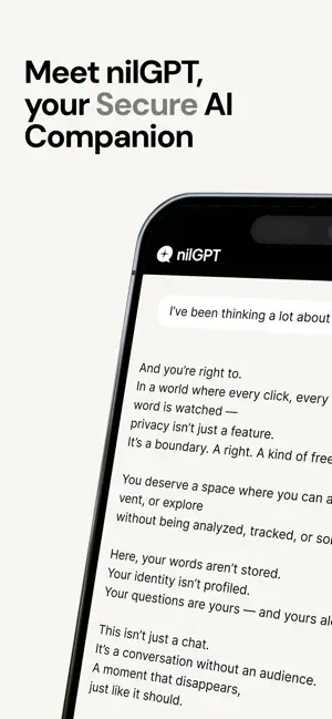 nilGPT - Private AI screenshot 1