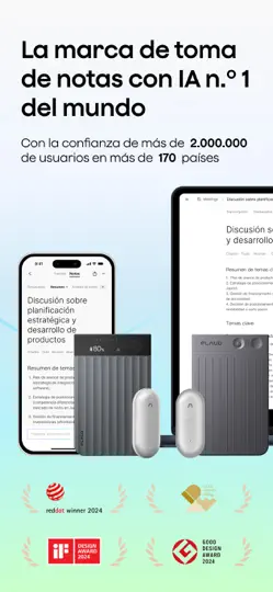 Captura de pantalla de Plaud: AI Note Taker en iPhone 1