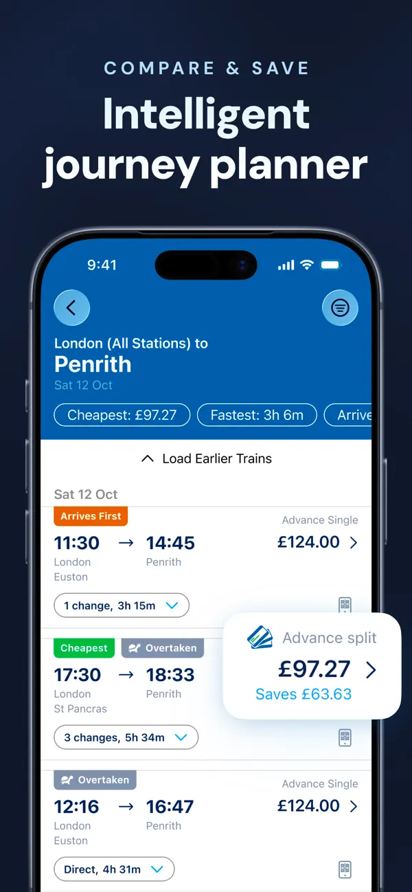 Screenshot #2 pour TrainSplit - Split Ticketing