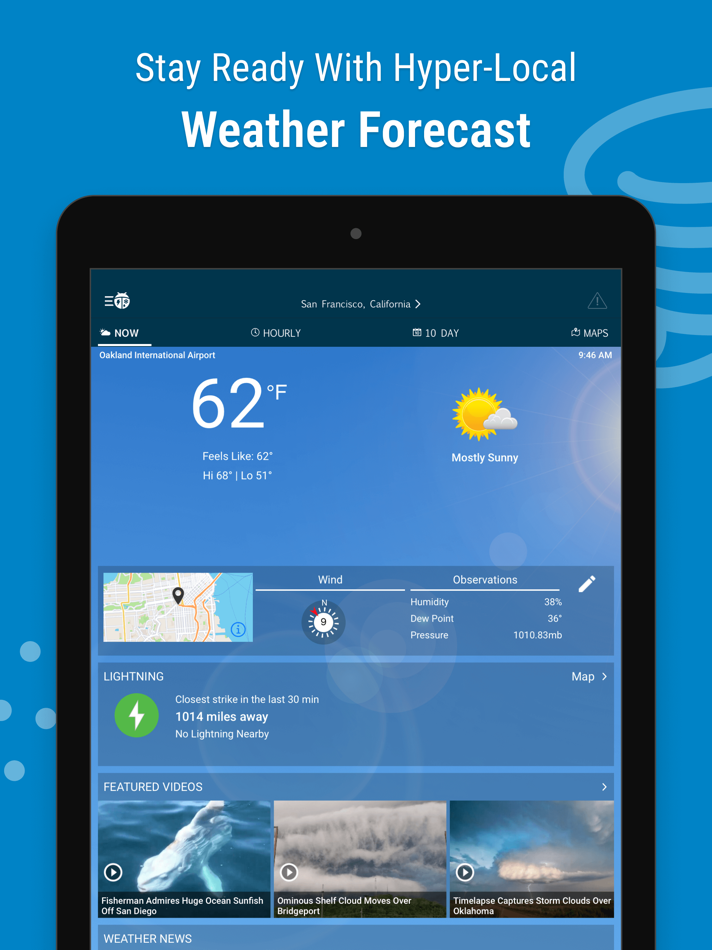 #1. WeatherBug: Weather Forecast (iOS) di: WeatherBug