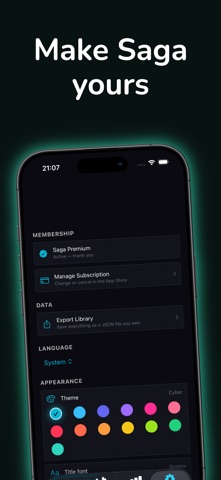 Saga: Media Tracker & Journal Screenshot 6 of 8