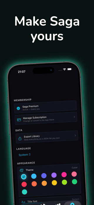 Saga: Media Tracker & Journal Screenshot 6 of 8