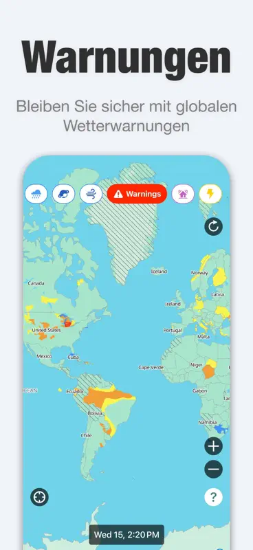 Weathernews - Wettervorhersage screenshot 4 of 6
