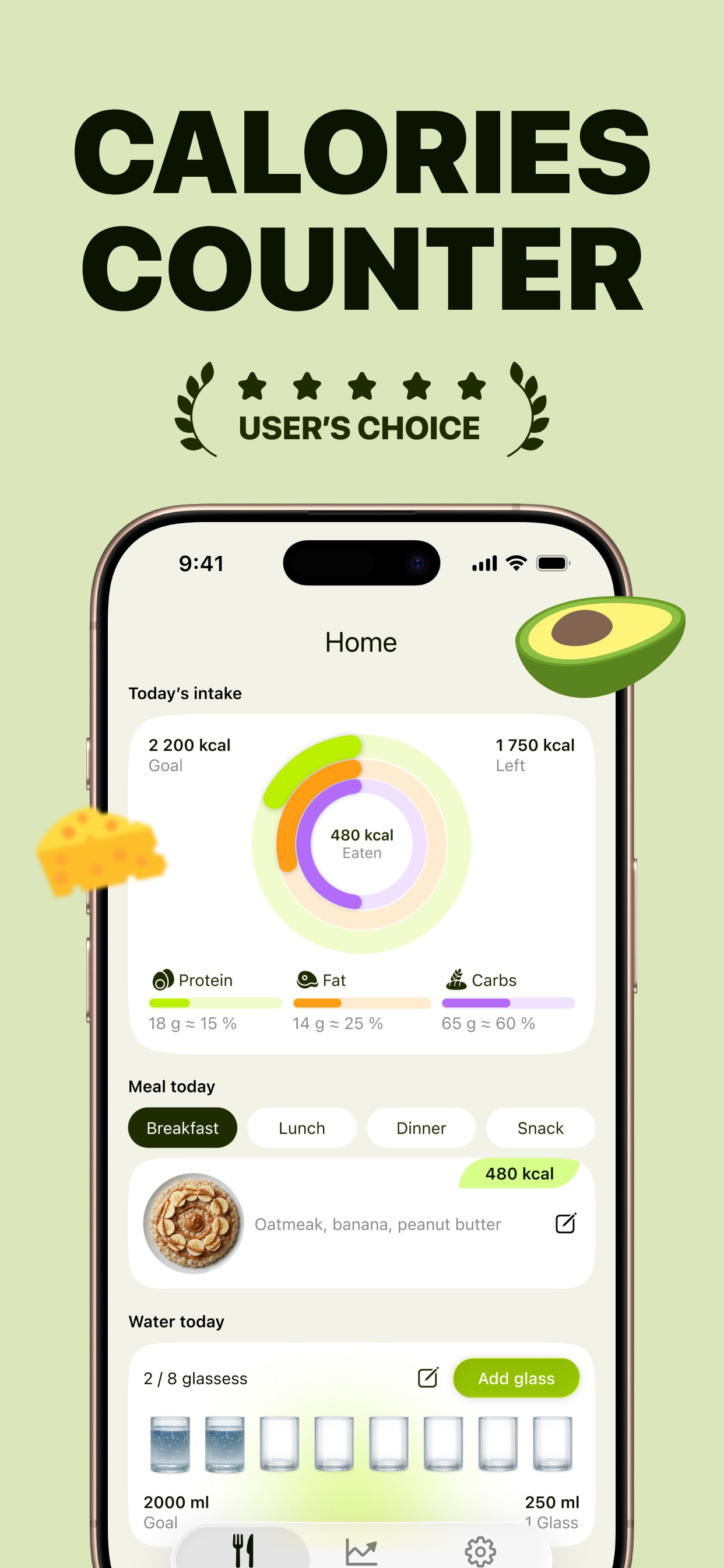 Screenshot 1 of Calories Counters‧