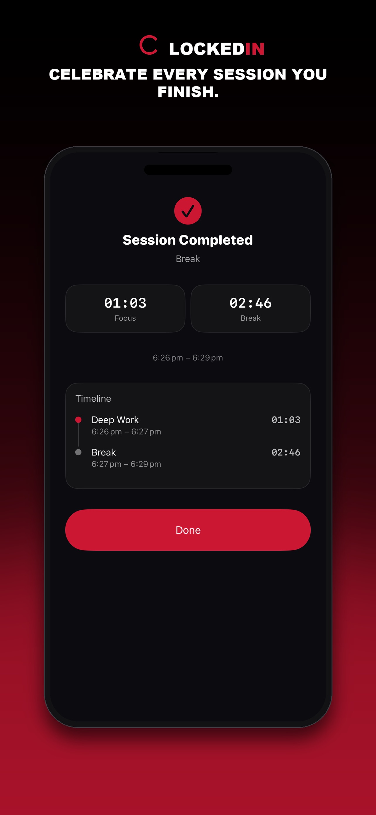 Screenshot 2 of LOCKEDIN Focus Timer