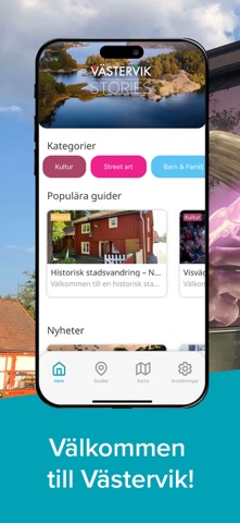 Västervik Stories app screenshot
