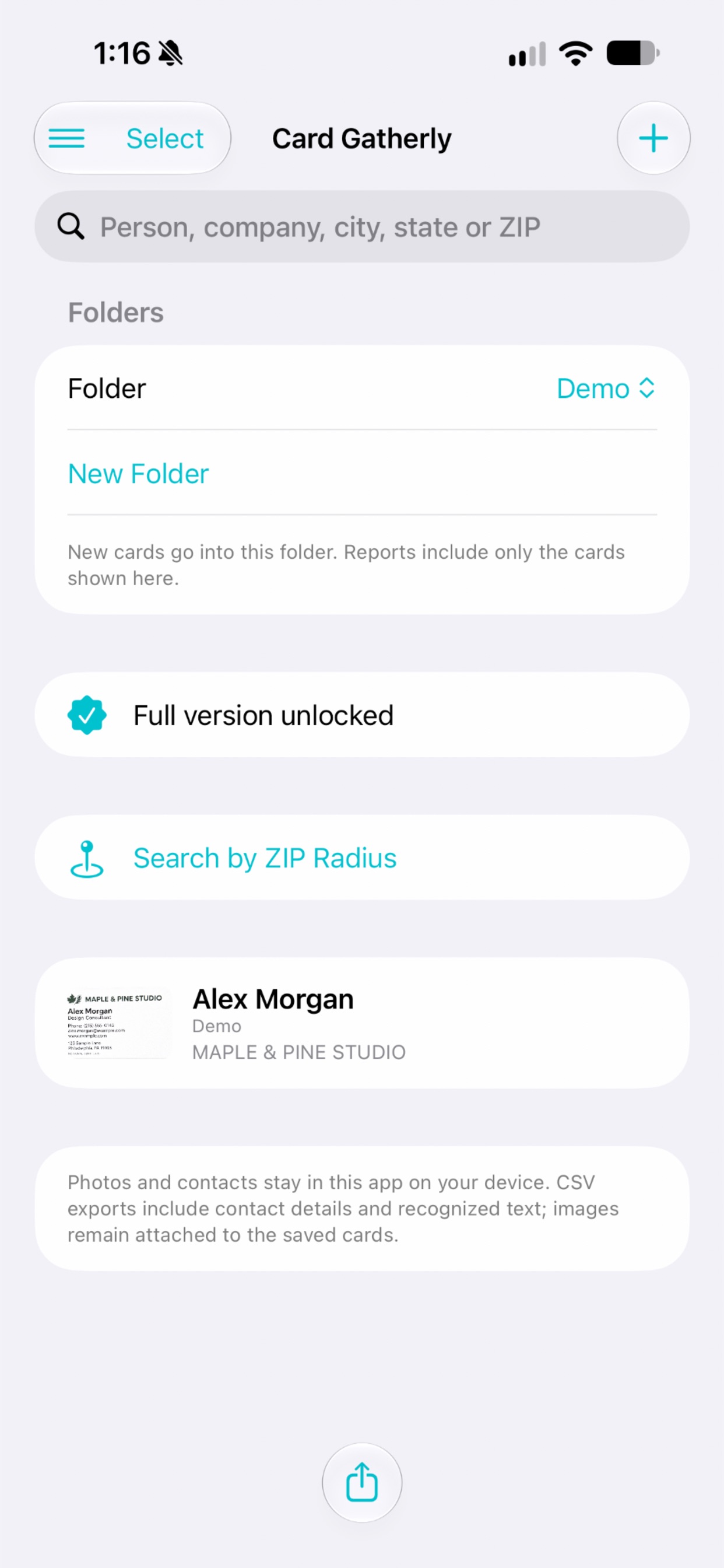 Screenshot 1 of Card Gatherly