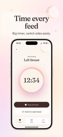 Breastfeeding Timer & Tracker Screenshot 3 of 4