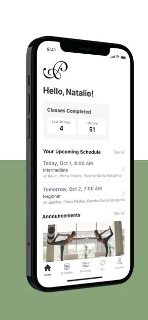 Prima Pilates App screenshot 1