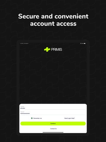 Primis Digital Banking iPad screenshot