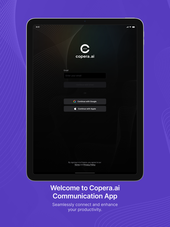 Copera Chat iPad screenshot 1 - Business app