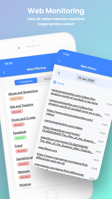 Parental Control App NannyHere Screenshot