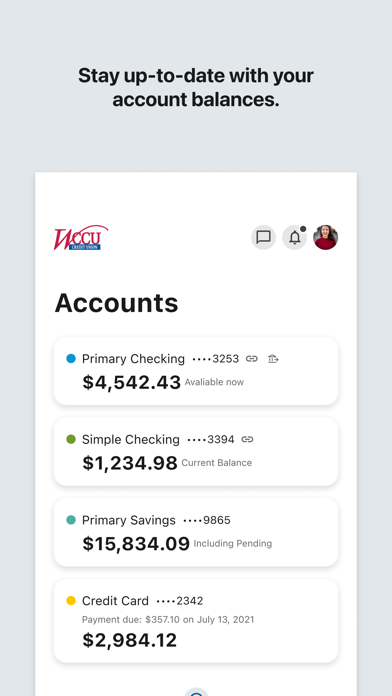 WCCU Mobile Screenshot