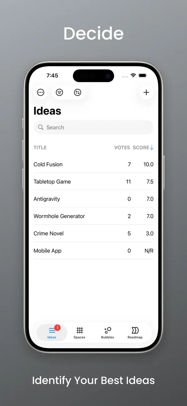#4. Ideafall - Idea Management (iOS) 由: Elemental Tools GmbH