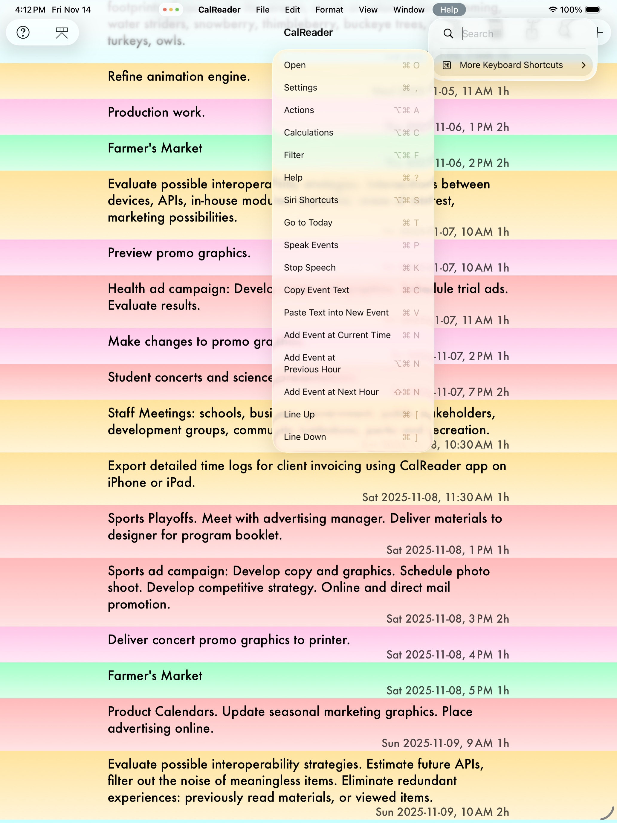 CalReader - Calender logs screenshot 19