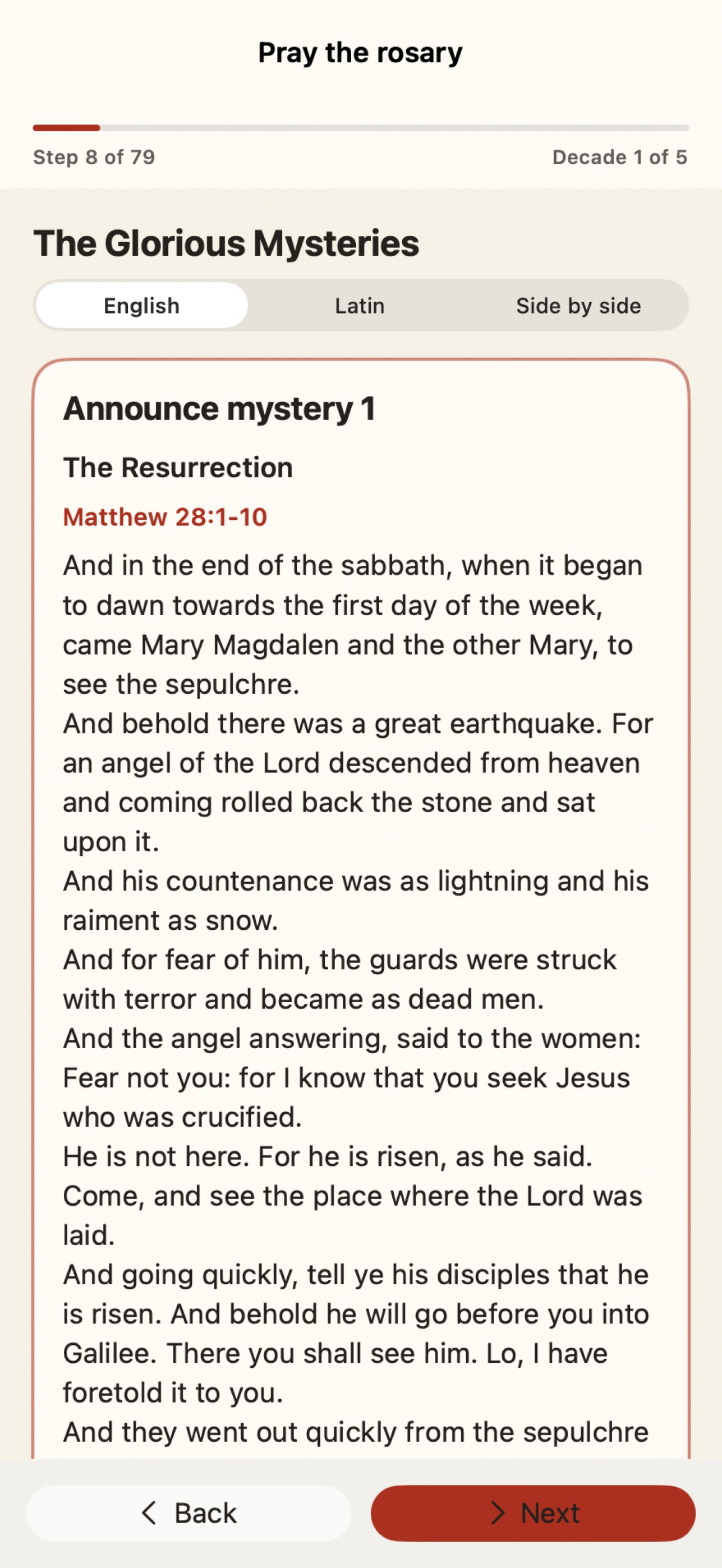 Screenshot 2 of Prayer in Hand: Daily Rule