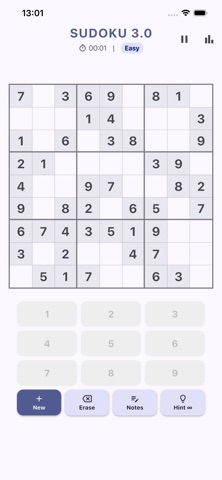 Sudoku 3.0 screenshot