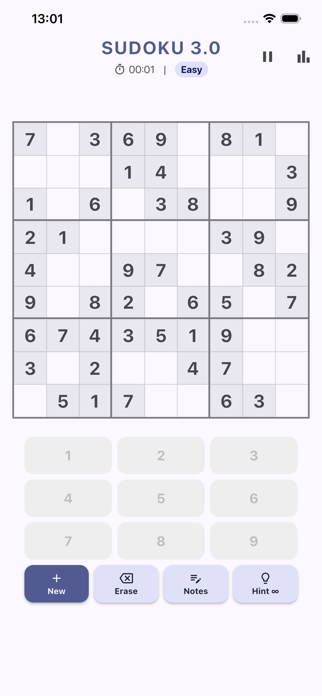 Sudoku 3.0 Screenshot 1 of 3