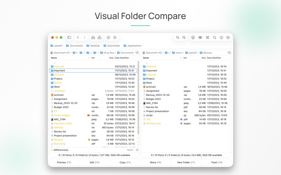 #5. DoubleXplorer (macOS) Podle: Pawel Wojtowicz