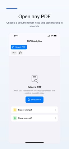 PDF Highlighter & Markup Screenshot 1 of 3