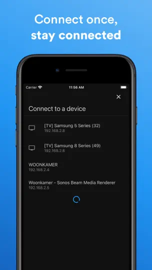Captura de pantalla de Smart TV Remote For Samsung en iPhone 3