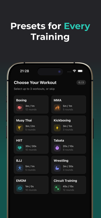 Boxing Timer - Round Trainer Screenshot 2 of 5