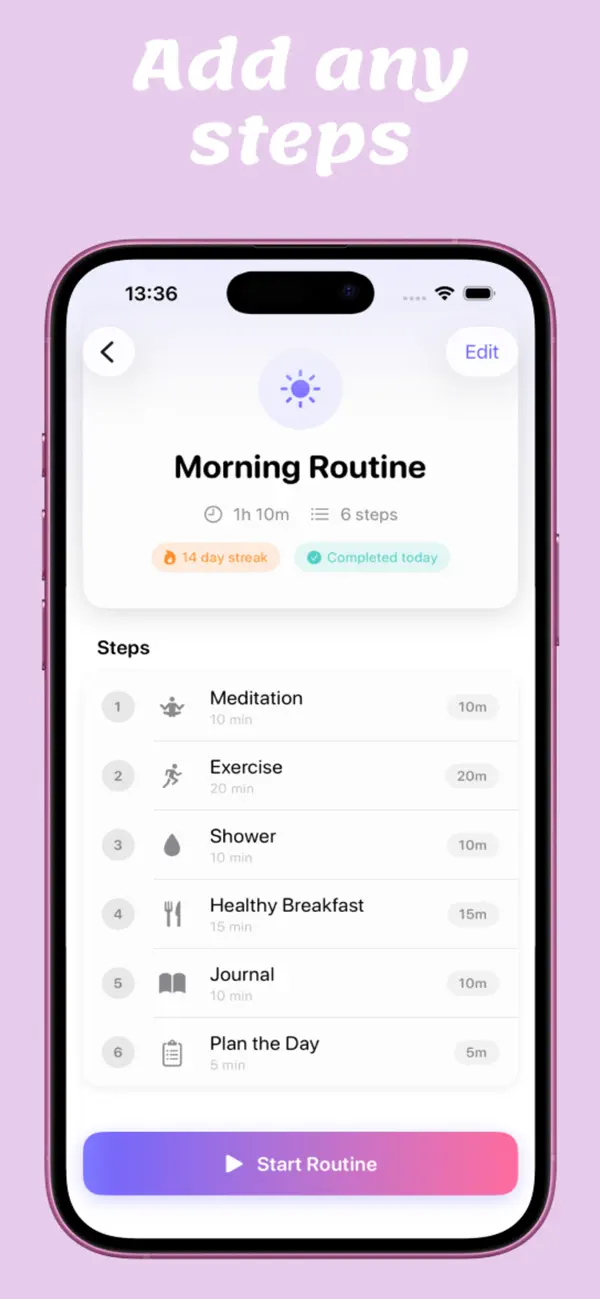 #5. Days: Daily Routine Planner (iOS) Podle: Igor Potemkin