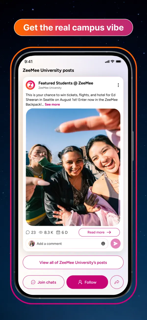 Screenshot #3 pour ZeeMee: Meet College Friends