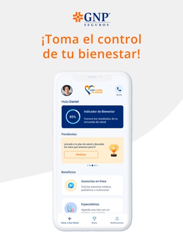 GNP Cuida tu salud iPad screenshot 1