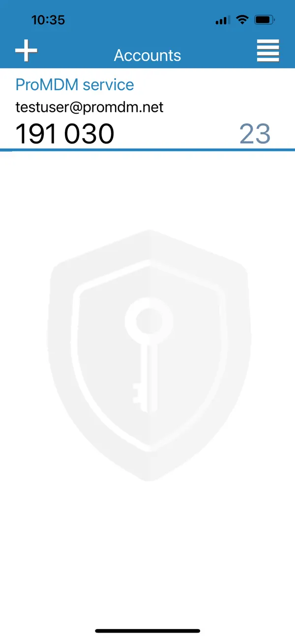 Screenshot #1 pour ProMFA Authenticator